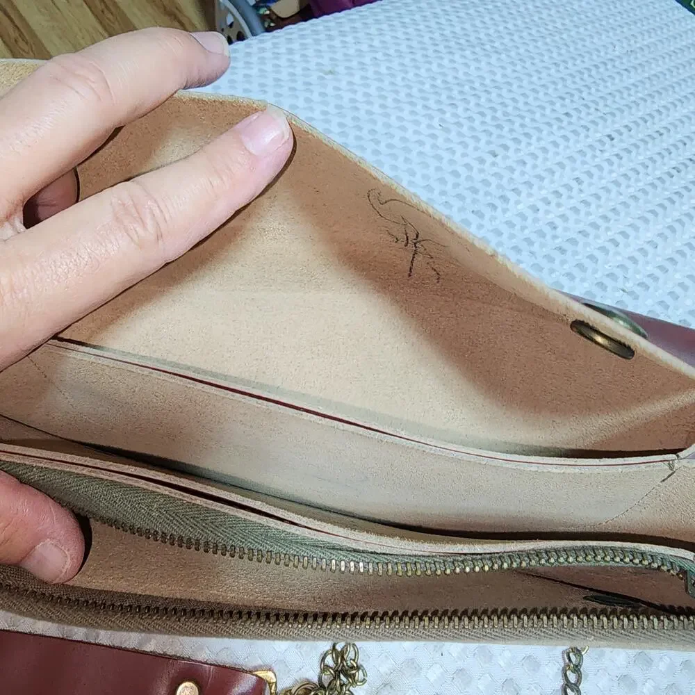 RISTO GENUINE LEATHER BIKERS CHAINEF WALLET VINTAGE